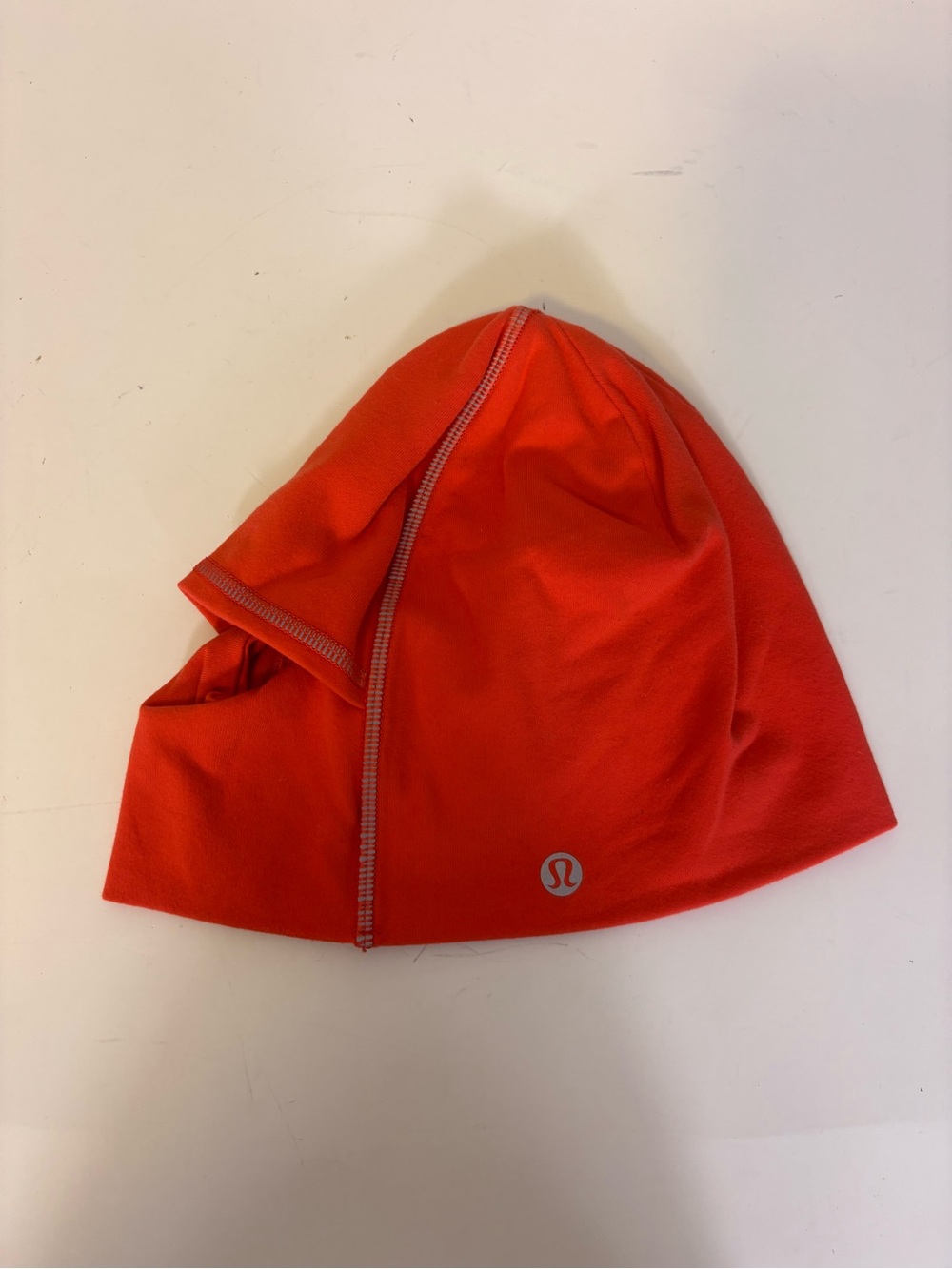Lululemon Orange Running Cap Hat with Ponytail Hole